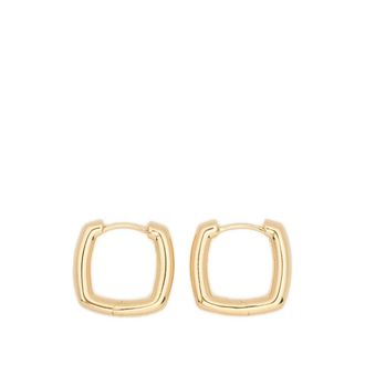 Tom Wood Earrings, male, Yellow, Size: ONE SIZE Frame Hoops Small