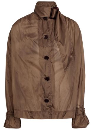 Saint Laurent Nylon Jacket - Brown - 38 (UK10 / S)