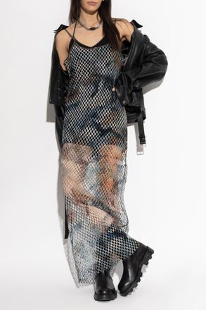 Diesel Transparent Dress GAYA-UTLT, Womens, Green