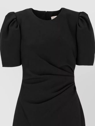 Carolina Herrera draped short-sleeve midi dress