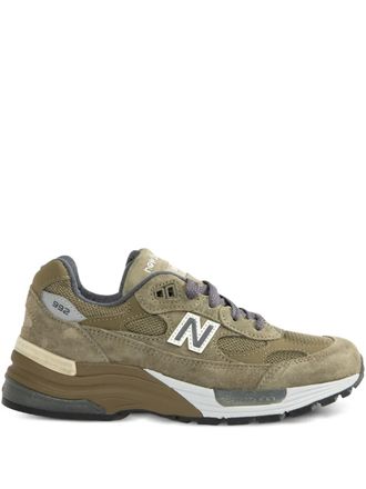 New Balance 992 suede sneakers - men - Suede/Rubber/Mesh/Fabric - 10.5 - Green