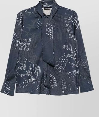 Emporio Armani printed long-sleeve shirt