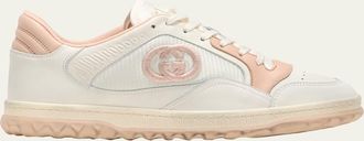 Gucci Bicolor Leather Low-Top Sneakers