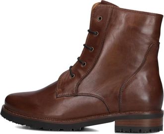 Everybody By B.Z Moda Bruine leren enkellaarzen - Dames - Veterlaarzen - Bruin - 37 EU - Leer - Schoenen