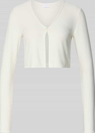 Jake*s Bolero mit gerippten Abschl&uuml;ssen in Ecru, Gr&ouml;&szlig;e 32