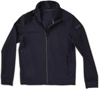 Roberto Ricci Design Blauw Zwart Polyester Parka Jas - Heren - Zomerjassen - Blauw - XS - Polyester - Jassen