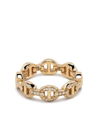 Hoorsenbuhs 18kt yellow gold chain-link ring