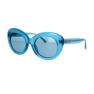The Attico Elegant Blue Cat-Eye Sunglasses