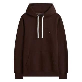 Tommy Hilfiger Sudadera con Capucha Cl&aacute;sica de Felpa Cepillada - Sweatshirts & Hoodies - Hombre - Marr&oacute;n - XL
