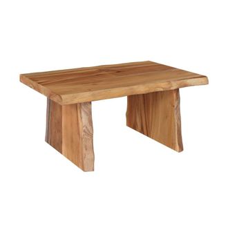 Rendez-Vous D&eacute;co Mesa de centro rectangular de madera de teca reciclada
