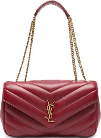 Saint Laurent Red Loulou Medium Shoulder Bag