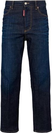 Dsquared2 Dark Urban Boston Jeans - Dames - Regular Fit Jeans - Blauw - S - Katoen - Jeans