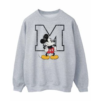 Disney Heren Classic M Mickey Mouse Sweatshirt (Sportgrijs)