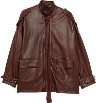 Giorgio Brato Leather Zip-up Jacket