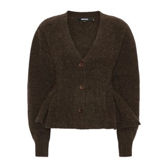 Rotate Cardigan - female - ROTATE Birger Christensen - Cardigans - Brown - XS - Knitwear