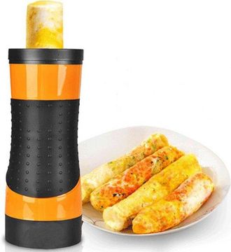 OEM M&aacute;quina Para Hacer Salchichas De Huevo - Panecillo Para El Desayuno - Comidas R&aacute;pidas - Cocci&oacute;n Autom&aacute;tica - 8,6 X 9,2 X 24 Cm - Naranja