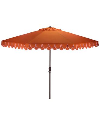 Safavieh Valance 11Ft Round Crank Umbrella