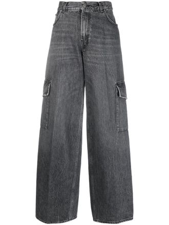 Haikure Bethany Cargo Marble trousers - Black
