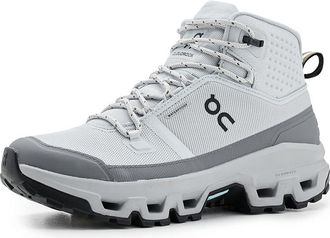 On Cloudrock Mid Waterproof Mens Cross Training Shoes Glacier/Alloy : 10.5 M, Synthetic