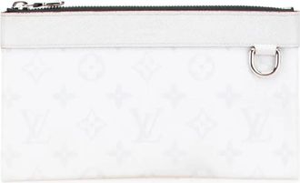 Louis Vuitton Clutch Taigarama Pochette Discovery PM con monogramma 2020 - Bianco