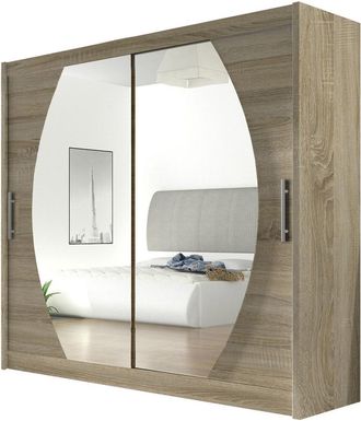 Mirjan24 Armario Closico 102, Roble Sonoma, 215x180x58cm, Puertas De Armario: Correderas, N&uacute;mero De Estantes: 0