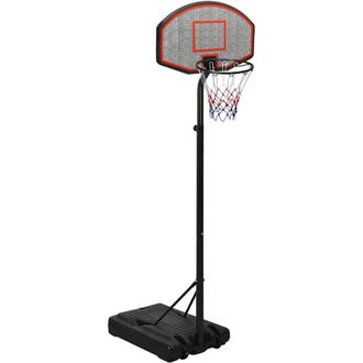 vidaXL Canasta De Baloncesto Polietileno Negro 237-307 Cm Vidaxl