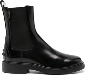 Tod's Gomma 20L Tronch. Elast Enkellaars - Dames - Chelseaboots - Zwart - 39 EU - Leer - Schoenen