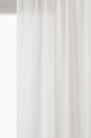 H&M 2er-Pack Leinenvorh&auml;nge - Cremefarben