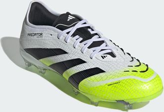 adidas adidas Performance Unisex Predator Pro Firm Ground Boots - White/Multicolour - Size UK 8