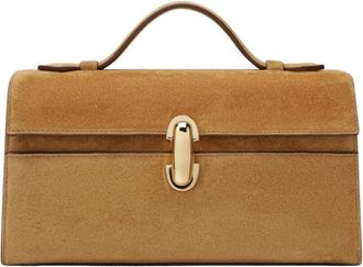 Savette Symmetry Pochette - Dames - Handtassen - Bruin - ONE Size - Leer - Tassen