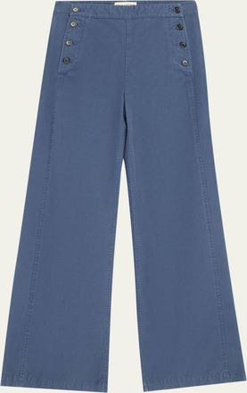 Nili Lotan Reed Wide-Leg Sailor Pants
