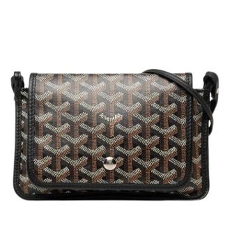 Goyard Pre-owned Vintage Canvas Shoulder Bag - Dames - Pre-owned - Zwart - Maat: ONE Size Leer