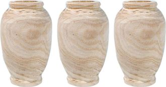OEM 3 Jarrones De Madera, Decoraci&oacute;n Para Sala De Estar, Mesa De Madera Maciza, Art&iacute;culos Para Flores, Adorno De Botella, Decoraci&oacute;n Del Hogar
