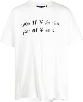 Mostly Heard Rarely Seen graphic-print cotton T-shirt - men - Cotton - S - White