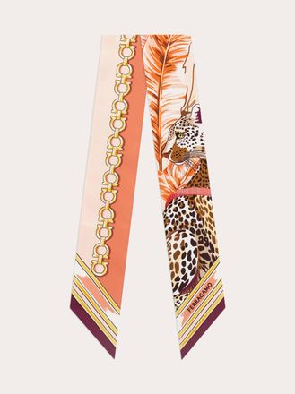 Ferragamo Women Felini print silk mini bandeau Pink
