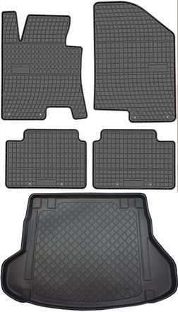 OEM Hyundai I30 Ii (gd) Cw Kombi De 07.2012 A 06.2017 Set - Alfombrillas De Goma Para Coche + Alfombrilla Para Maletero