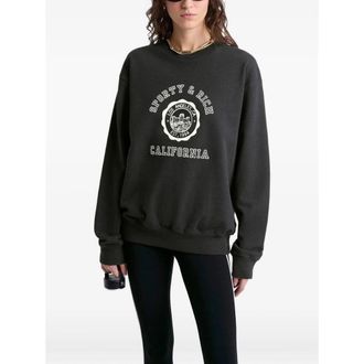 Sporty & Rich Fadbk Sweatshirt - Black