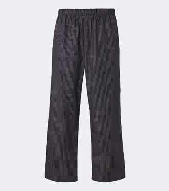 CDLP Pantalones de pijama de algod&oacute;n a cuadros