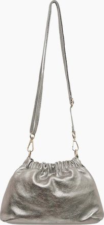 James Lakeland Womens Silver Pouch Bag