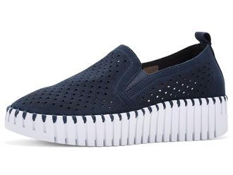 Ilse Jacobsen Tulip 4078 Womens Dress Flat Shoes Dark Indigo : EU 41 (US Womens 11) M, Leather