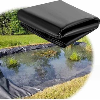 OEM Telo Per Laghetto 5x10m/6x8m/7x8m Membrana Rinforzata In Hdpe 0,2mm Telo Agricolo Nero Resistente Agli Strappi Per Laghetti Per Pesci Di Grandi Dimens