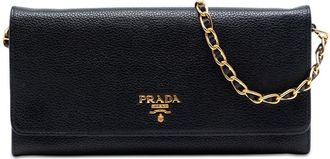 Prada Pre-owned Prada Vitello Daino Wallet On Chain Ladies UYX89RPNVSX1FQLL