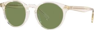 Oliver Peoples Unisex Romare Sun Sunglasses In Pale Citrine/jade