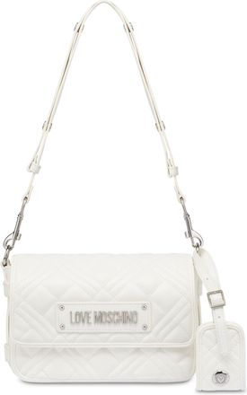 Love Moschino Women Poljc4210pp0mla0100u Shoulder Bag, White, 22,5x16x7