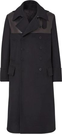 Fendi Parka - Heren - Mantel - Zwart - XL - Wol - Jassen