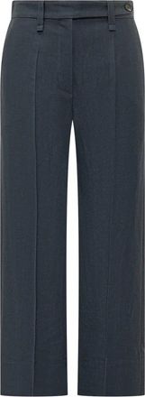 Brunello Cucinelli Pantalone - Dames - Wijde Broeken - Grijs - XL - Broeken