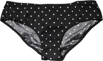 Dolce & Gabbana Mid Waist Brief Panty - Dames - Onderbroek - Zwart - S - Ondergoed