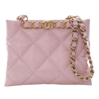 Chanel Pre-owned Womens Medium Quilted Calfskin Funky Town Shopping Tote - Light Pink Leather - One Size