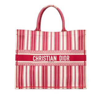 Dior Pre-owned Dior Large Striped Book Tote Ladies 50-MA-1118