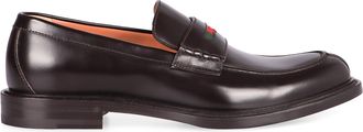 Gucci Mens Calfskin Loafers Ebony Calf